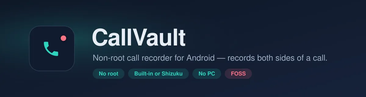 CallVault Screenshot