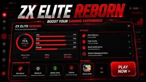 ZX ELITE REBORN logo
