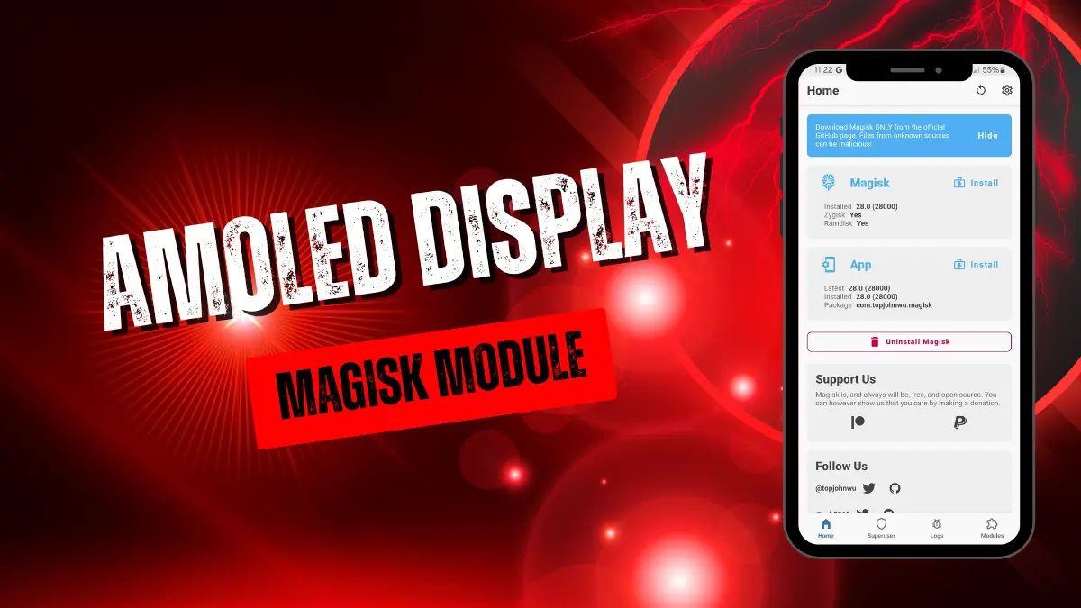 Amoled Display Magisk Module logo