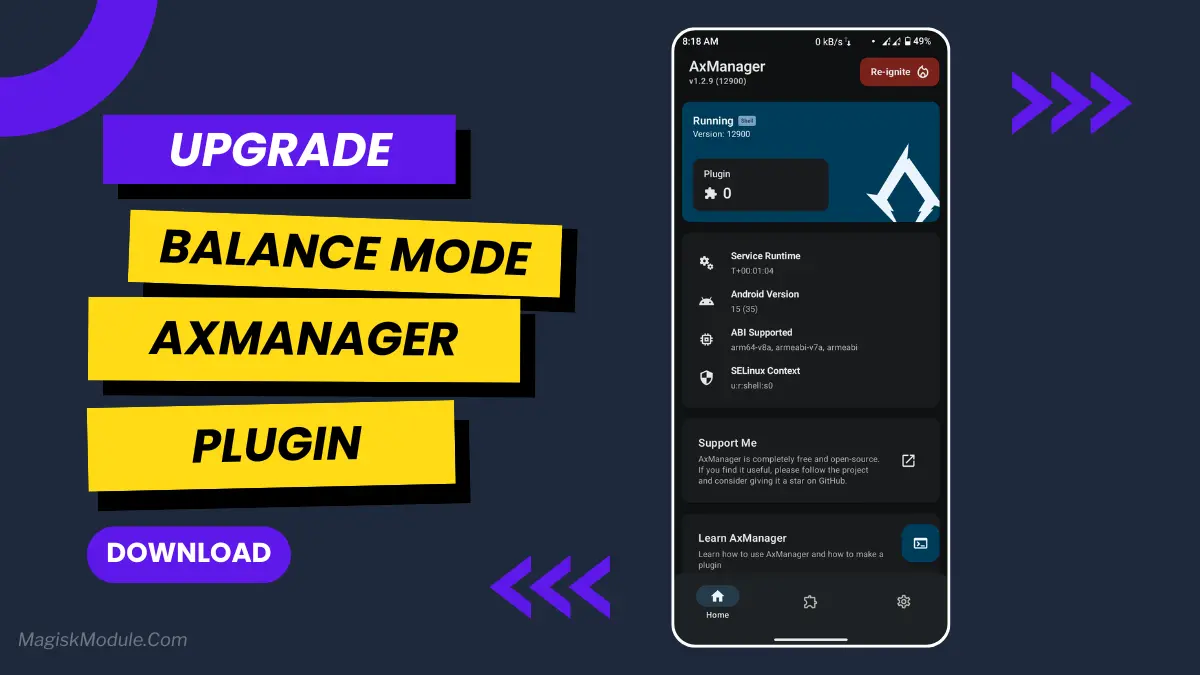 Balance Mode Plugin Install Via AxManager logo