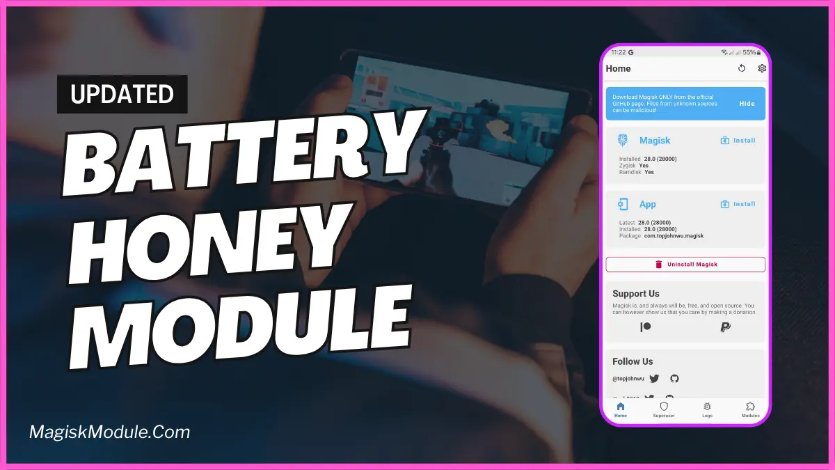 Battery Honey Magisk Module You Must Try it 2026 logo