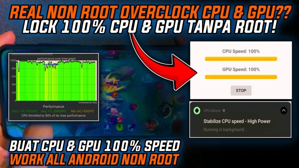 Boost CPU &amp; GPU Without Root With CPU UltiCore logo