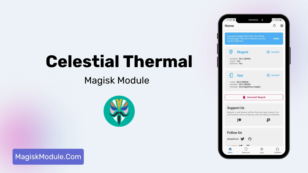Celestial Thermal Support: Magisk | KSU Best For Gaming logo