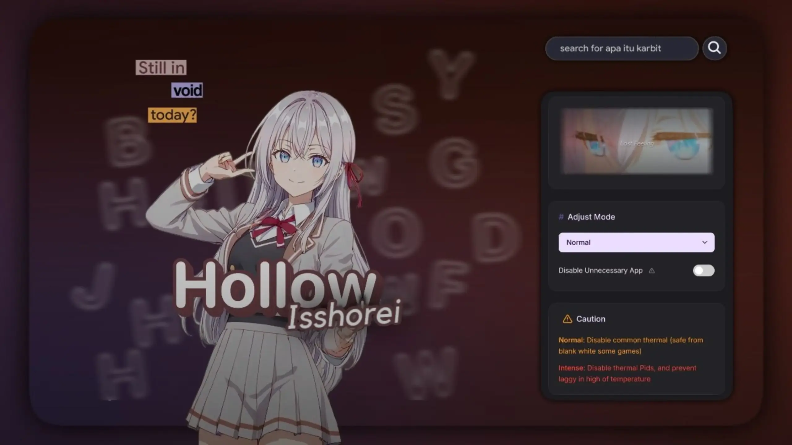 Hollow Disable Thermal: Install Via Magisk, KSU &amp; APatch logo