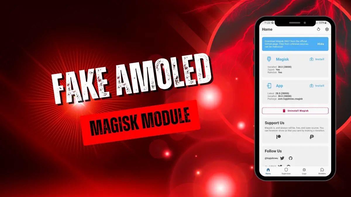 Fake Amoled logo