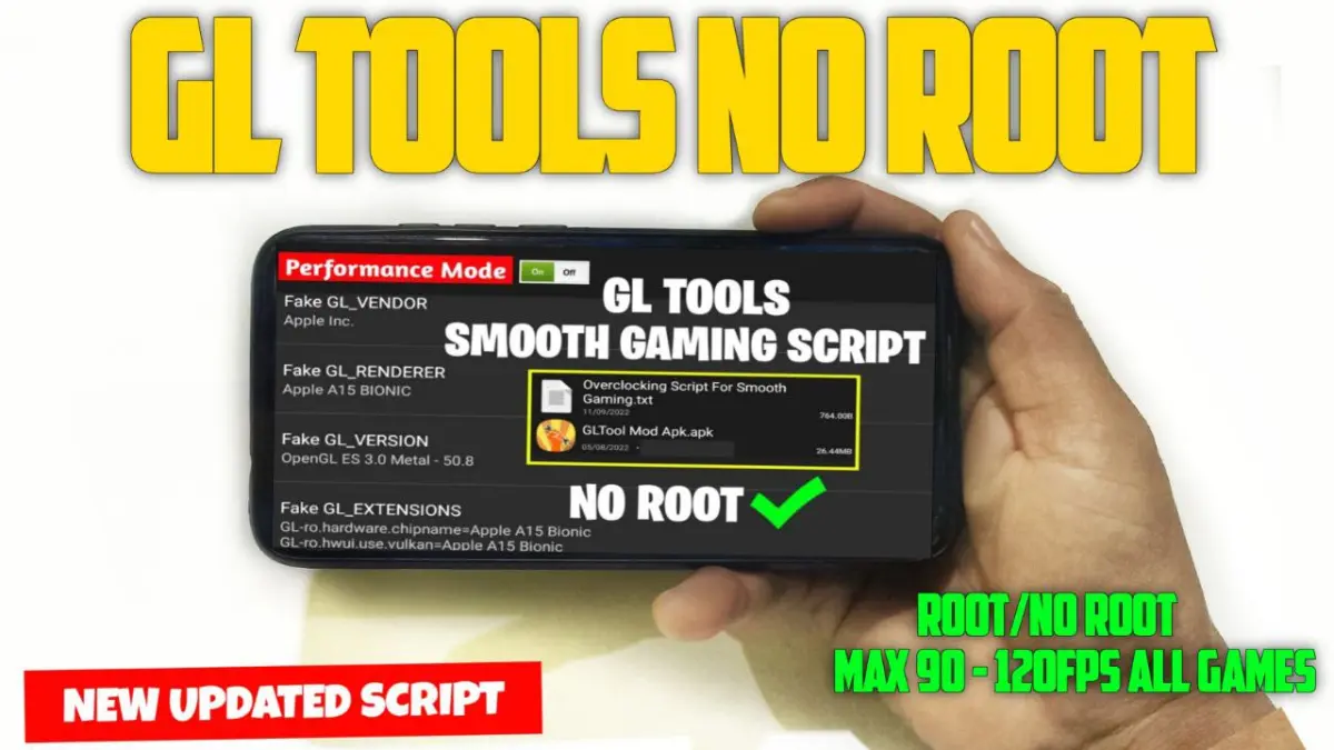 GL TOOLS NO ROOT: Smooth Gameplay on LOW-END Devices logo