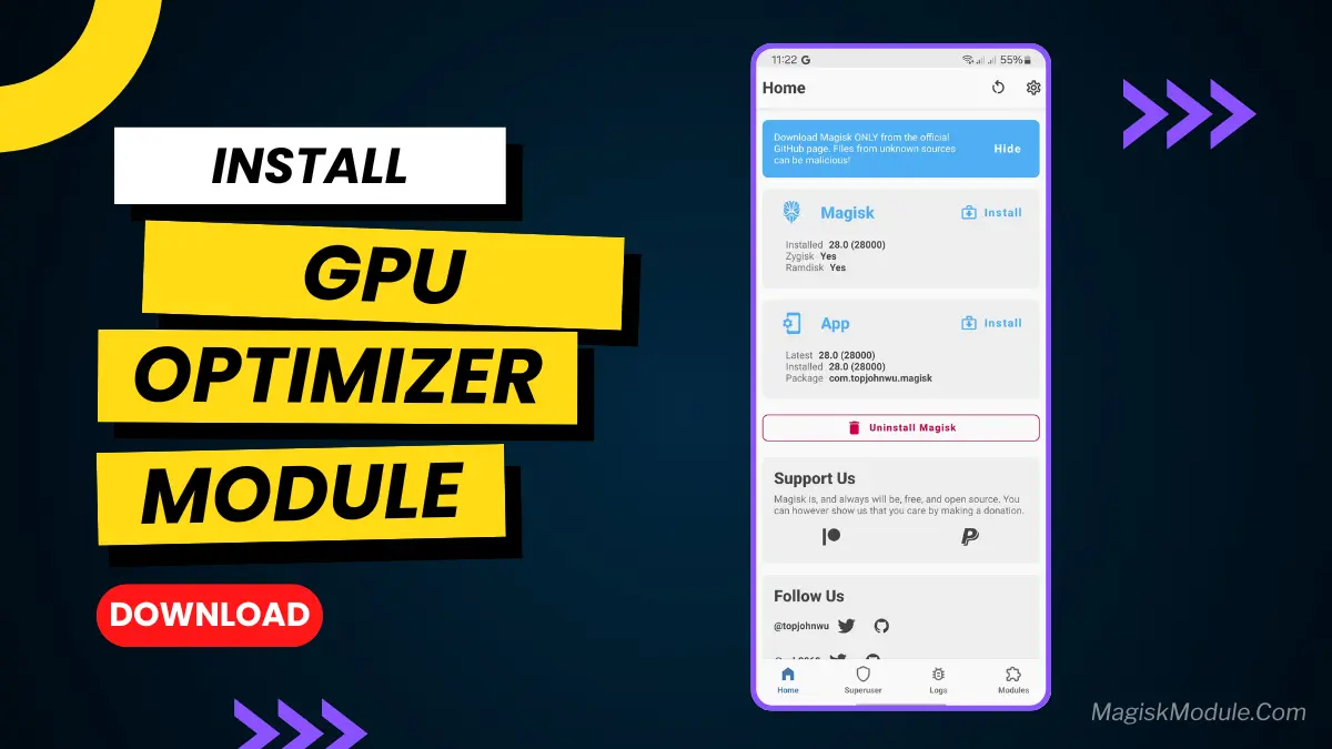 GPU Optimizer Magisk Module With ZuanGPUFix logo