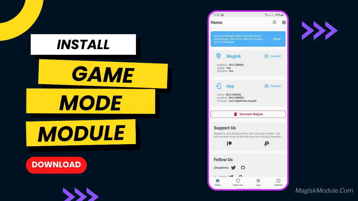 Game Mode Magisk Module You Must Try it 2026 logo