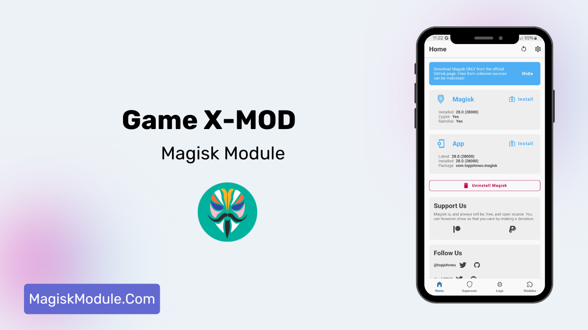 Game X-MODz Magisk Module For Gaming logo