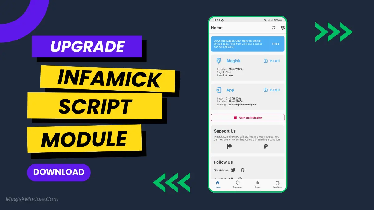 Infamick Script Magisk Module logo