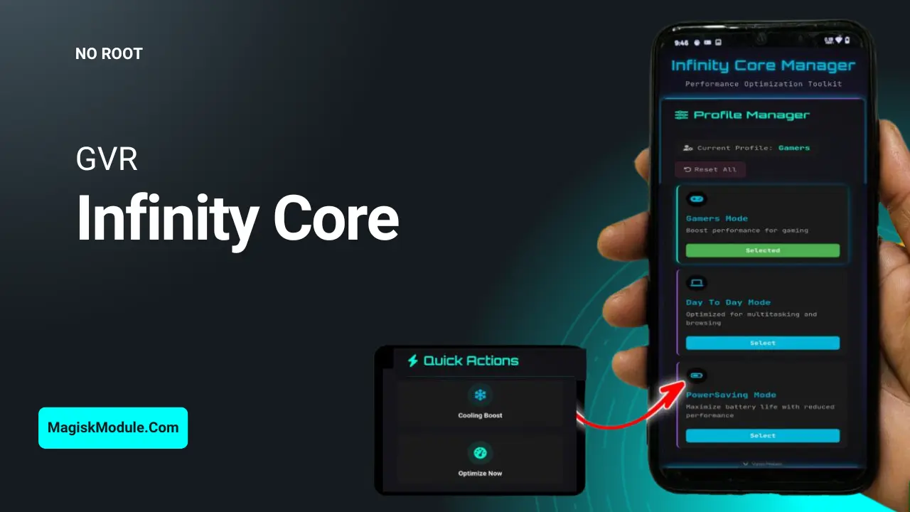 GVR Game Turbo With Infinity Core Module logo