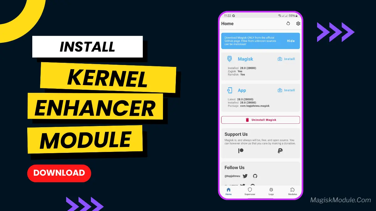 Kernel Enhancer Magisk Module You Must Try it 2026 logo