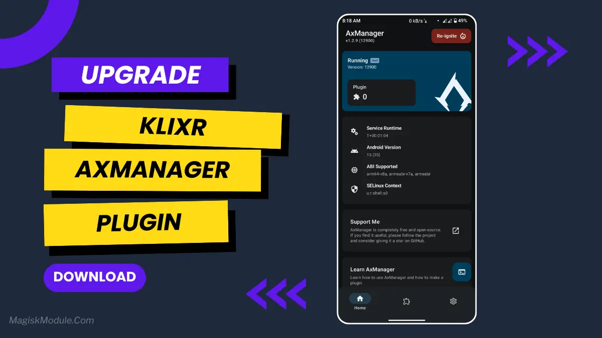 Klixr AxManager Plugin | A Simple File Designed For Daily Use logo