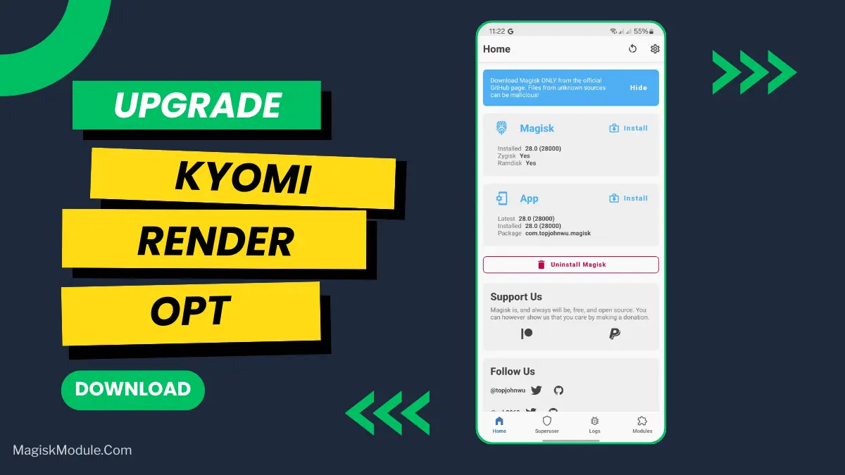 Kyomi Render OPT logo