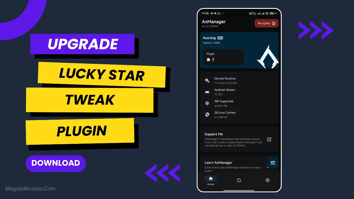 Lucky Star Tweak Plugin Install Via AxManager logo
