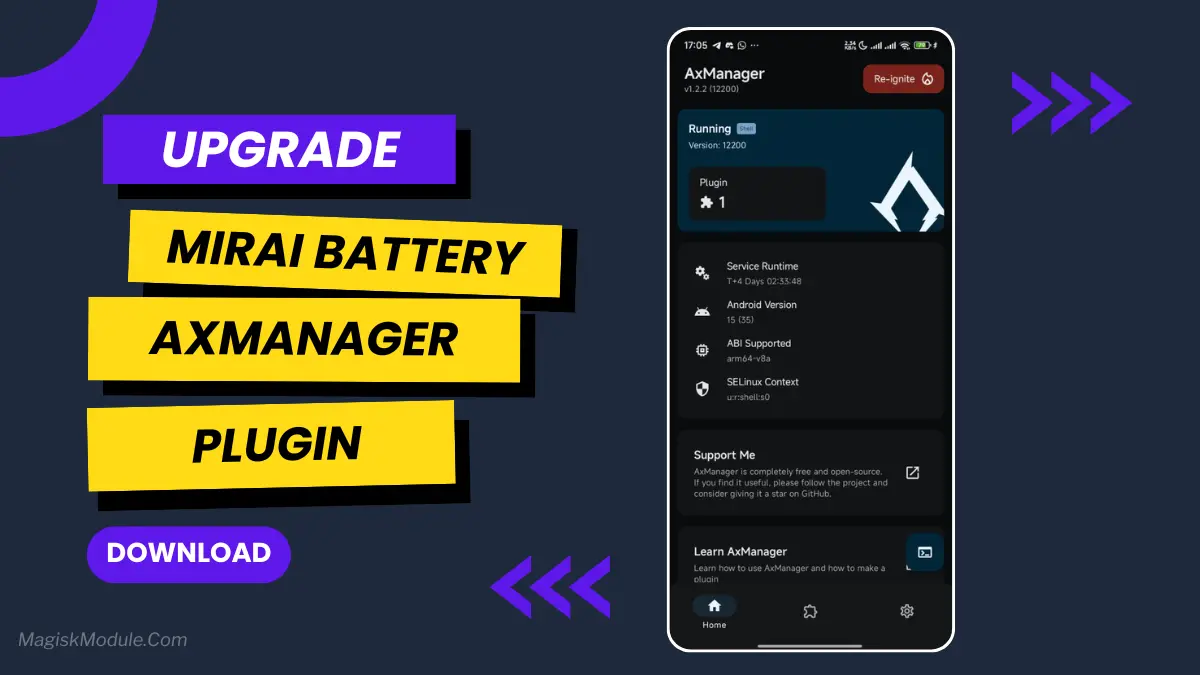 Mirai Battery Module: Install Via AxManager logo