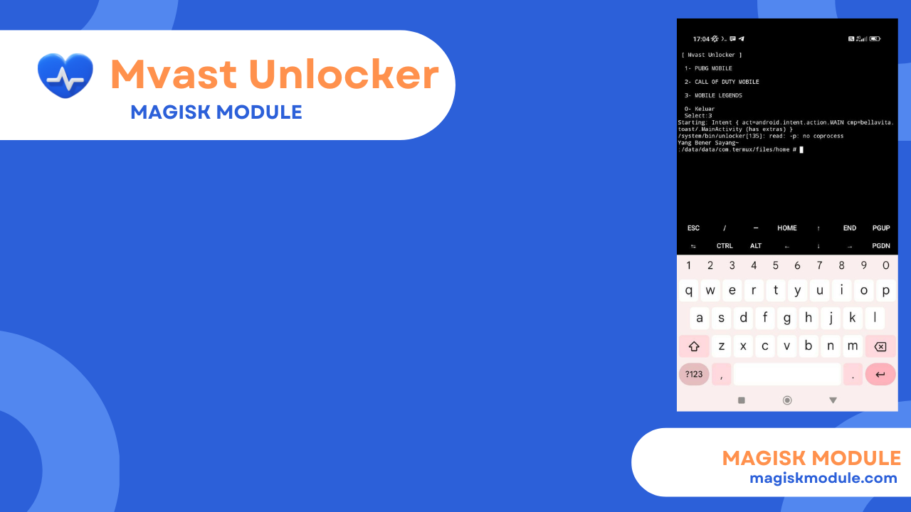 Mvast Unlocker Magisk Module For Unlock Max Graphics In Game logo