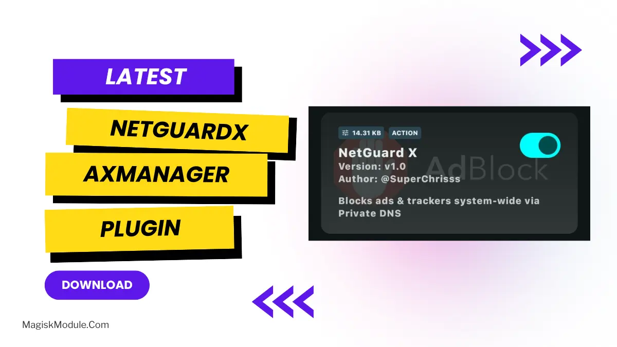 NetGuardX AxManager Plugin No-Root Privacy Boost logo