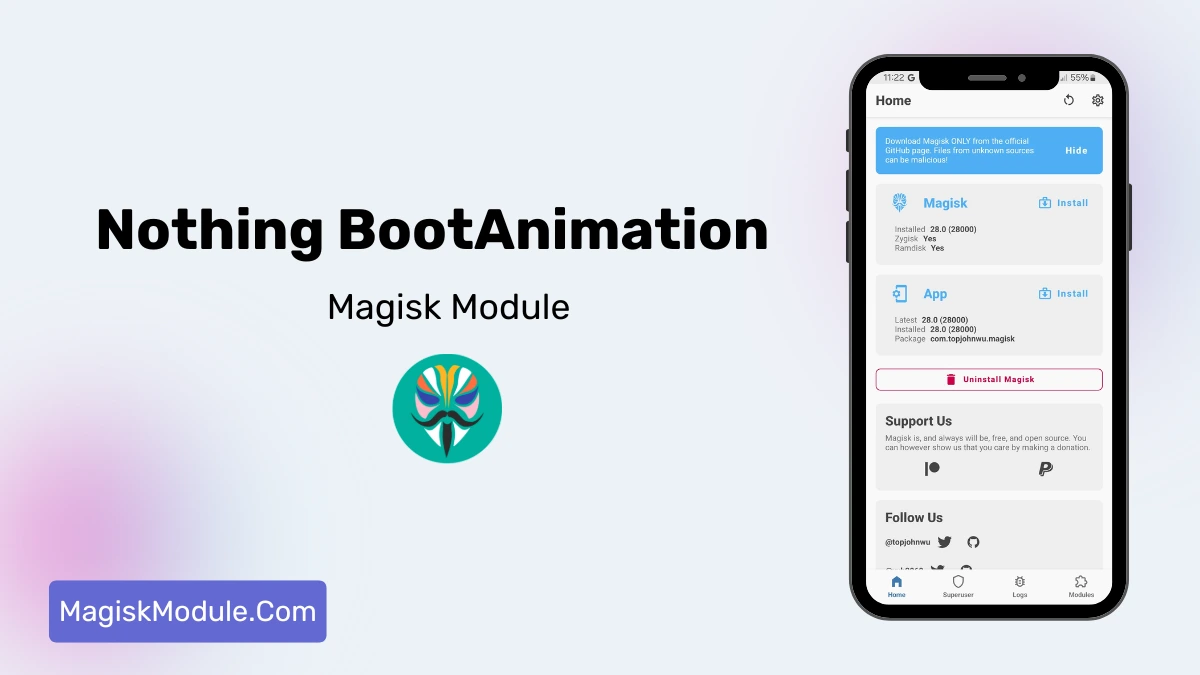 NothingOS Boot Animation logo