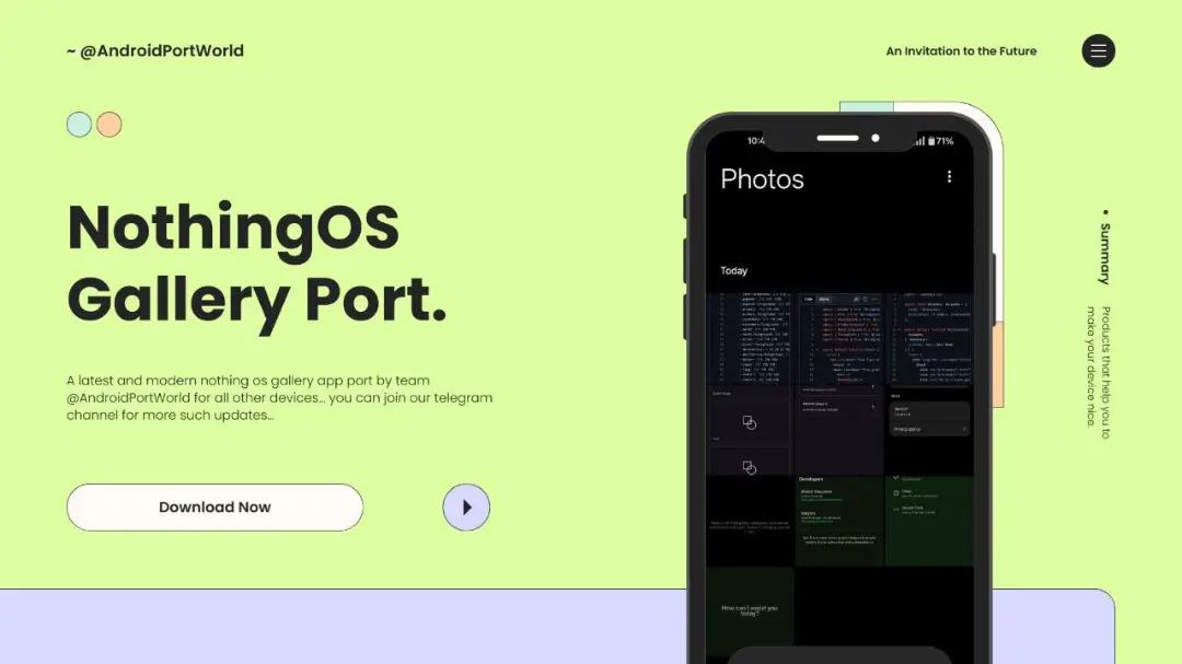 Latest NothingOS Gallery Port for Android 14+ logo