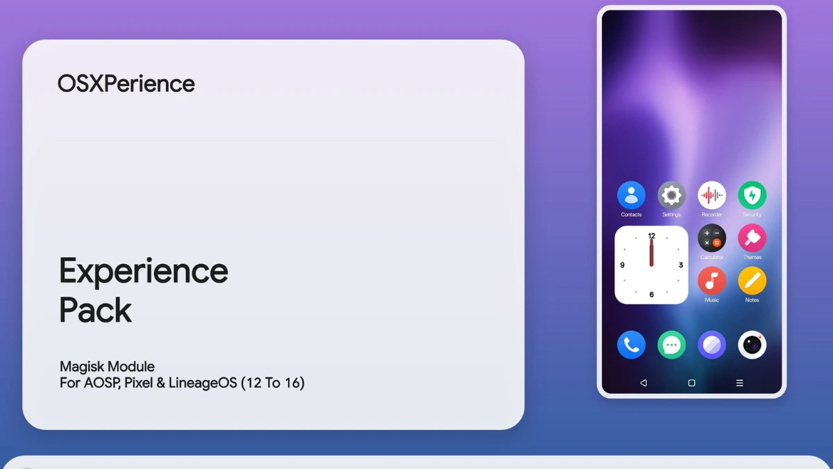 OxygenOS Experience Packs Magisk Module Working A12-16 logo