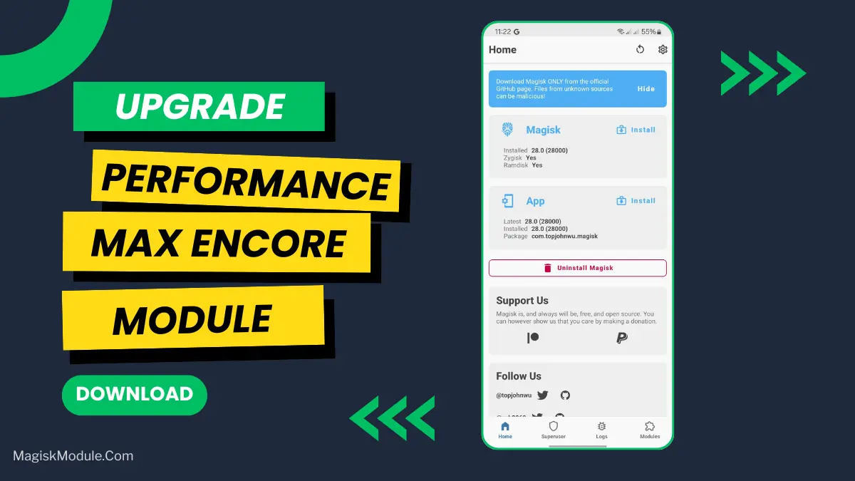 Performance MaX ENCORE Magisk Module logo