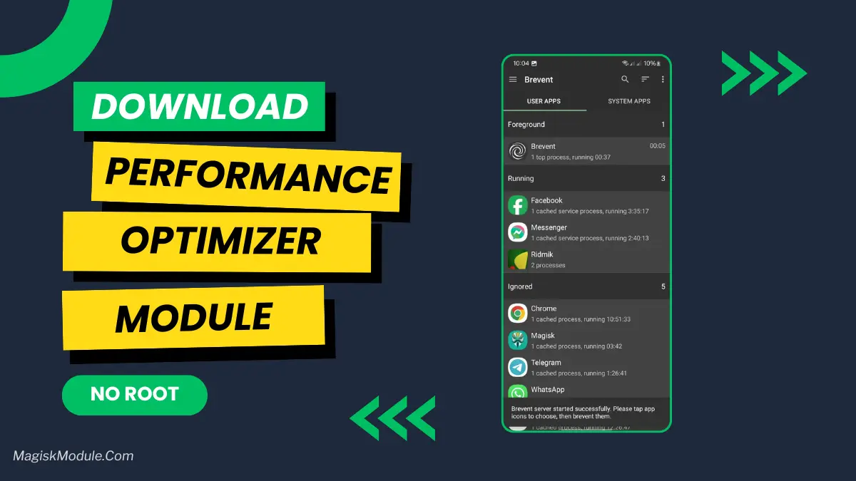 Android Performance Optimizer Script Flash Via Brevent logo