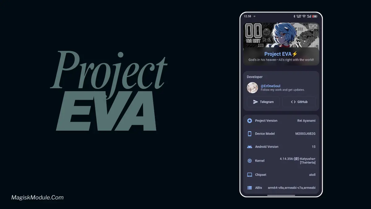 Project EVA – A Special KernelSU WebUI Module for Snapdragon Devices logo