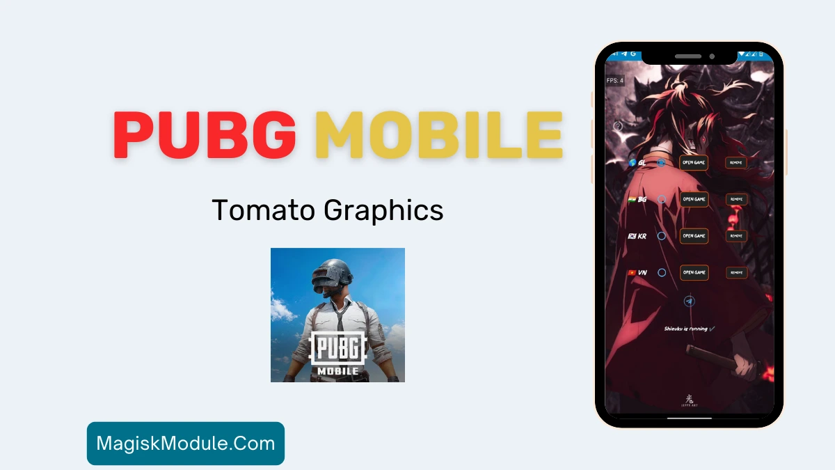 PUBG Mobile Tomato Graphics Tools logo