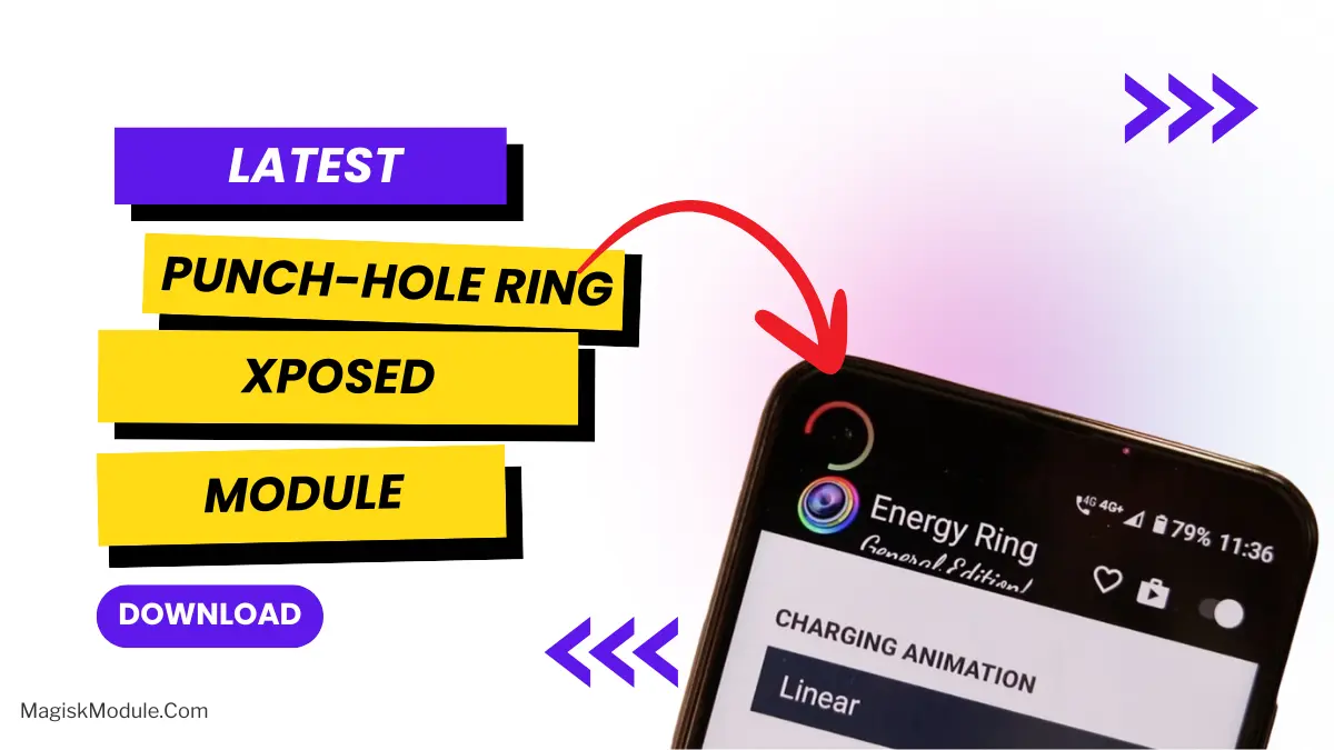 Punch-hole Download Progress: Xposed Module logo