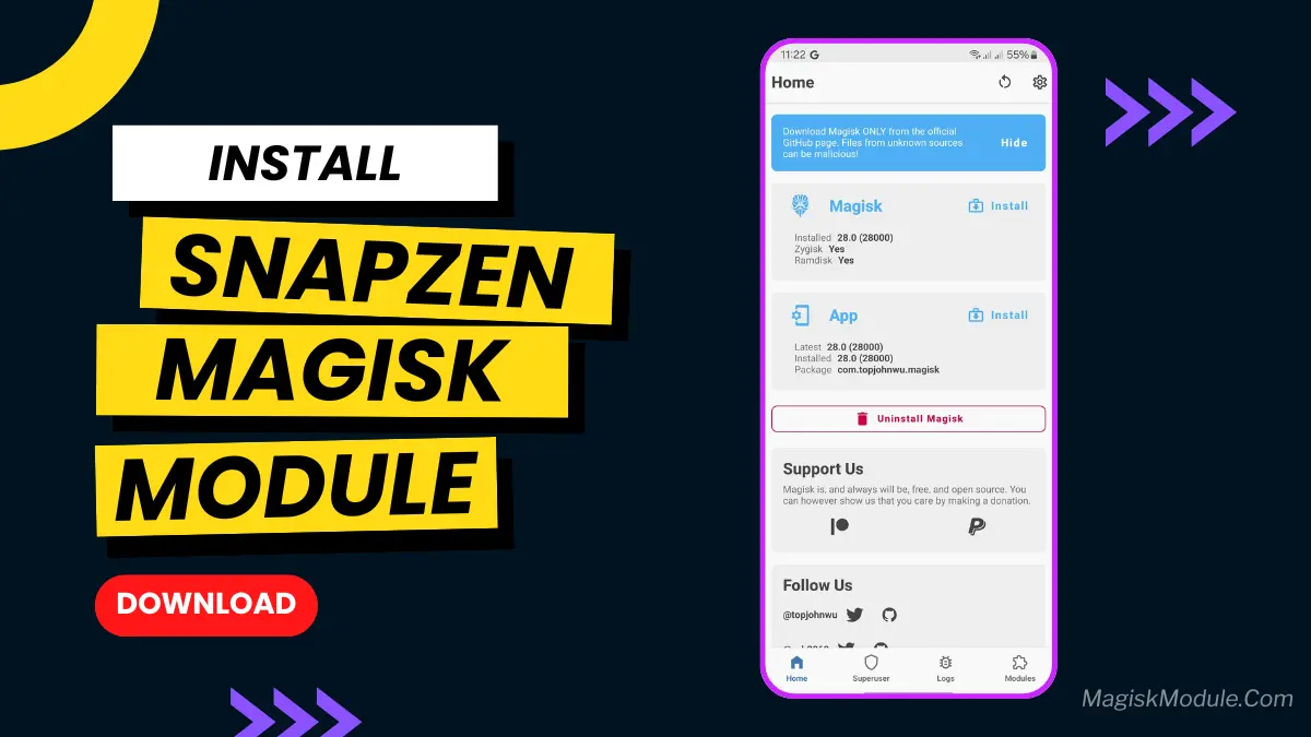 SnapZen Magisk Module For Universal Snapdragon Tuner logo