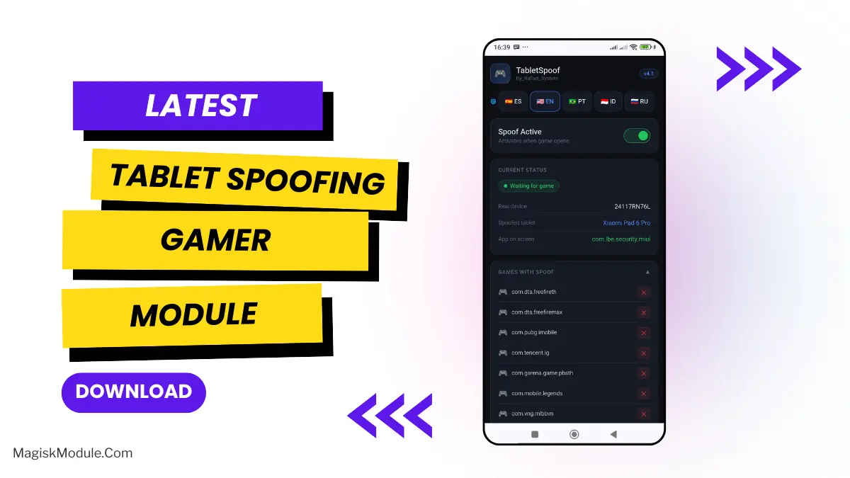 Tablet Spoofing Gamer logo