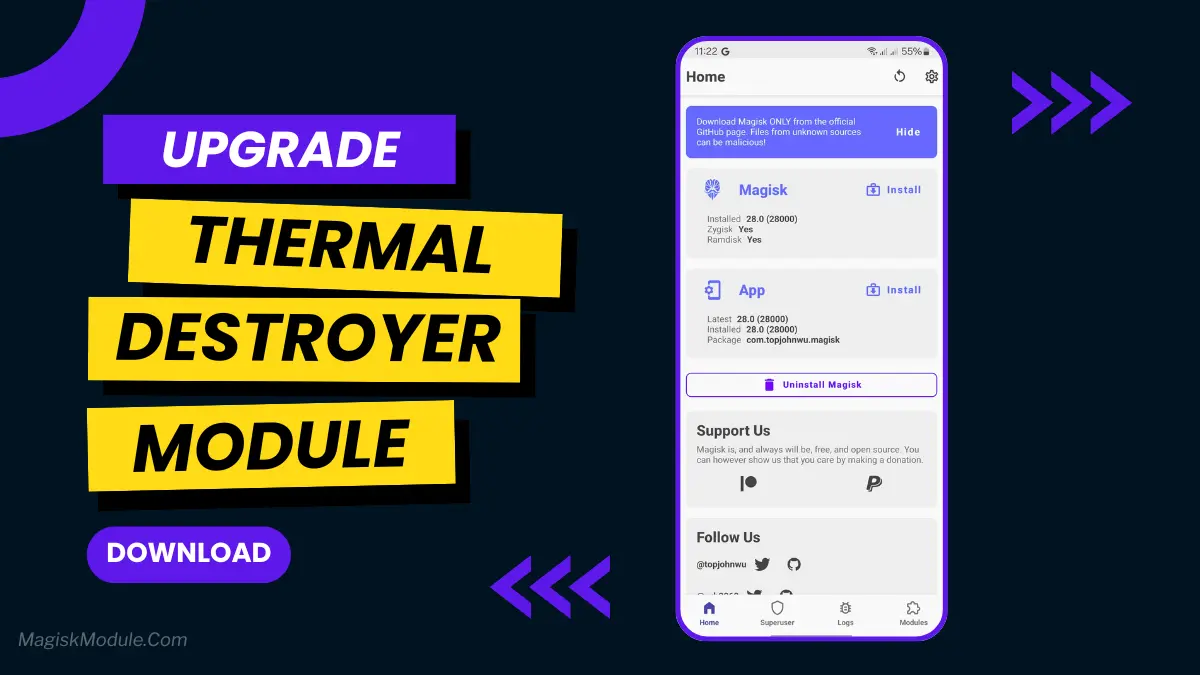 Ultimate Thermal Destroyer Magisk Module logo