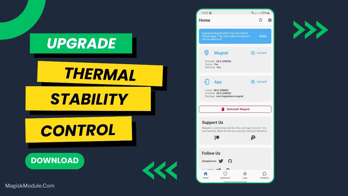 Thermal Stability Control Magisk Module logo