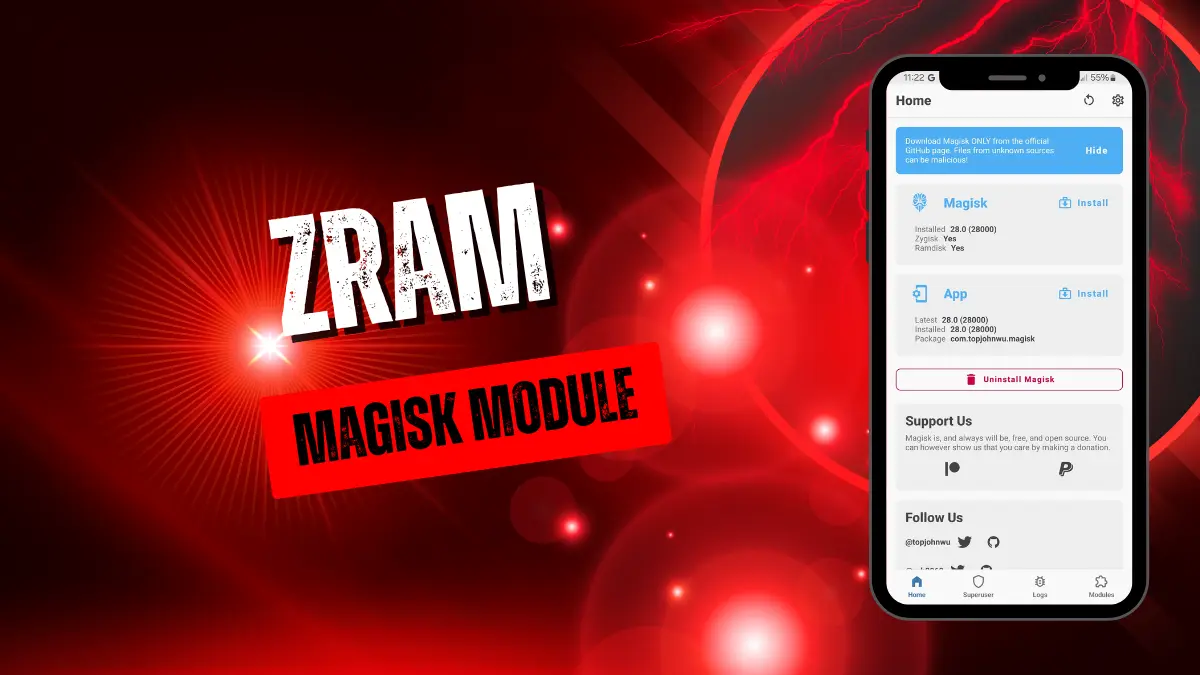 ZRAM Magisk Module To Stabilize Performance logo