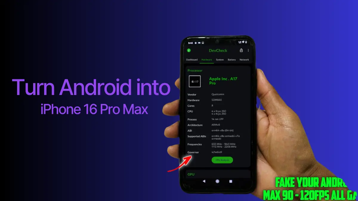 Turn Android into iPhone 16 Pro Max Without Root logo