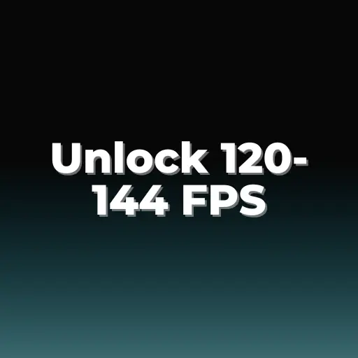 Unlock 120-144 FPS logo