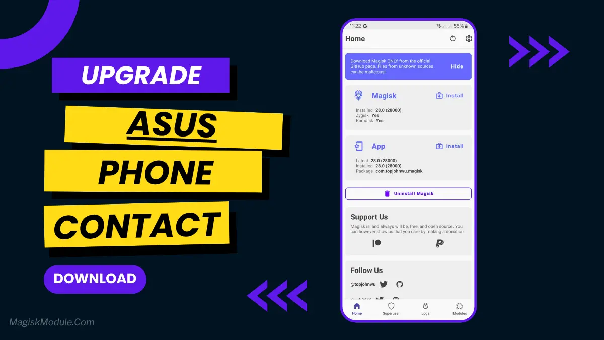 Asus Phone and Contacts